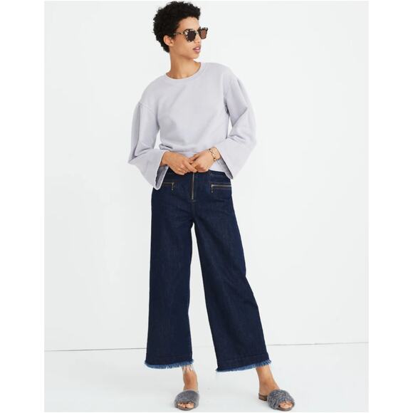 MADEWELL x Karen Walker® Garment-Dyed Sweatshirt Purple Size XS - Picture 2 of 13